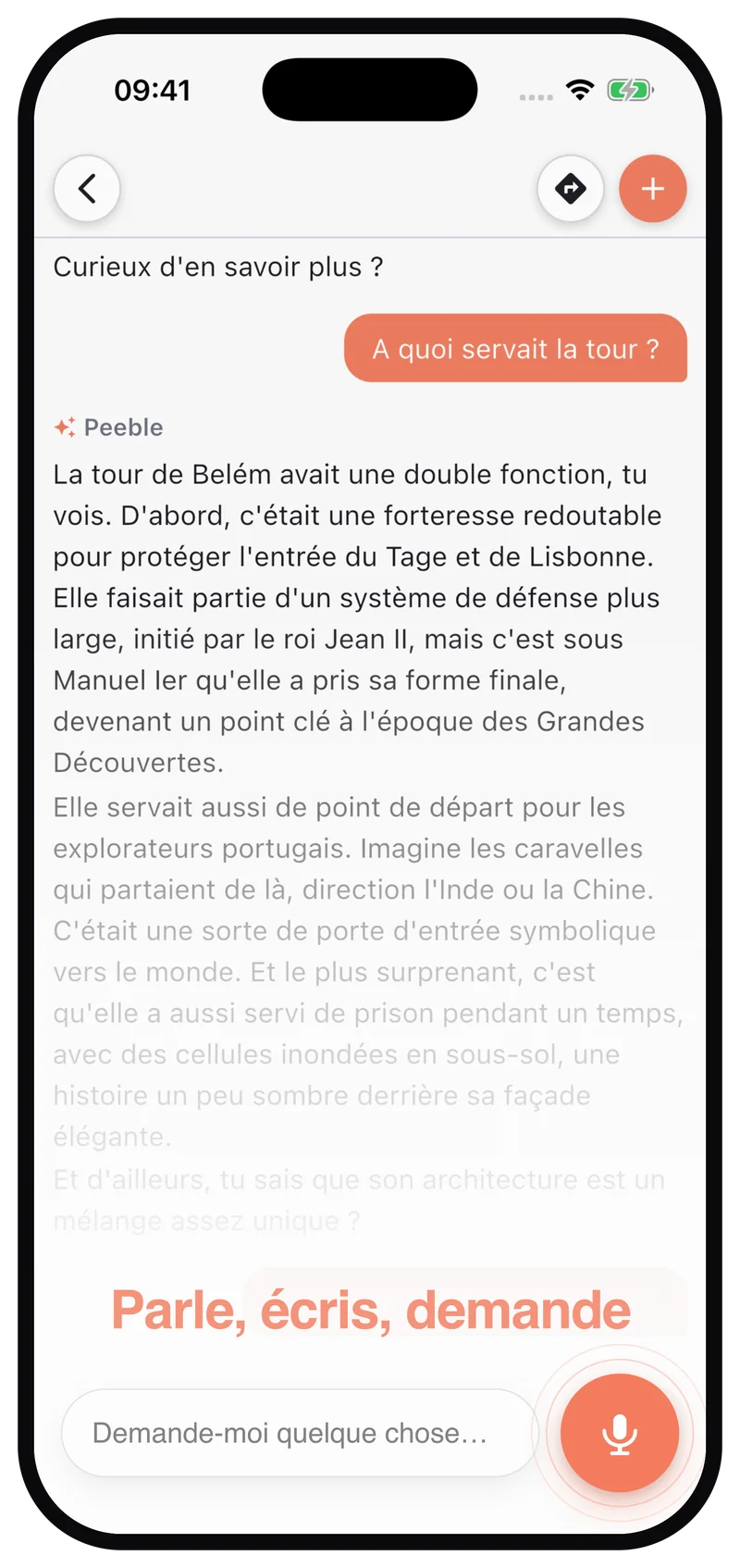 Discute avec Peeble